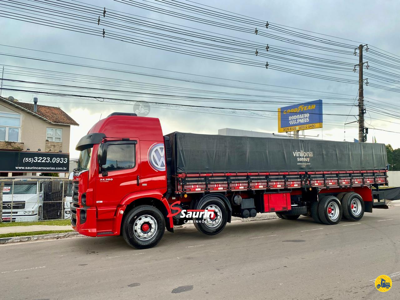 CAMINHAO VOLKSWAGEN VW 24280 Graneleiro BiTruck 8x2 Saurin Caminhões SANTA MARIA RIO GRANDE DO SUL RS